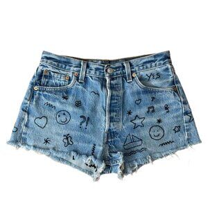 Denim Hand Embroidered OG Shorts - Levi’s 501